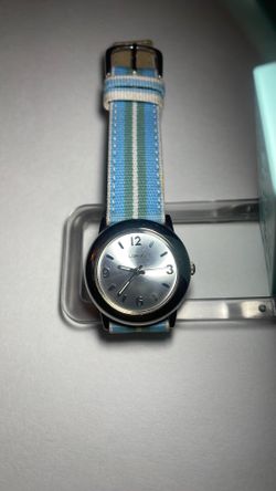 Lorus watch Light Blue green strap
