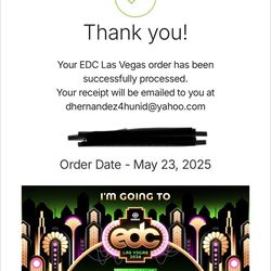 2 edc GA+ 3 day pass