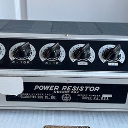 Clarostat 240-C Power Resistor Decade Box For Electrical 
