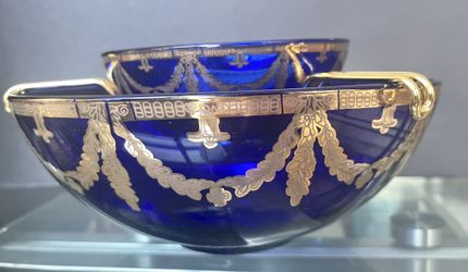 Caviar Bowl Hand Made In Italy with 24 Carat Gold