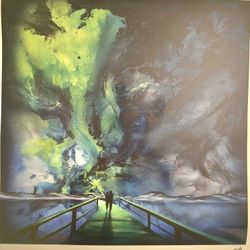 Lithograph by Ashton Howard entitled “Upon a Nights Dream"