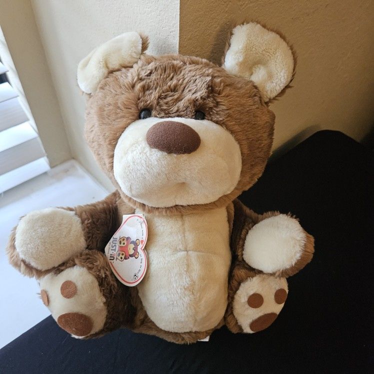 Vintage 1981 Sutton Toy Co. Brown Teddy Bear Plush