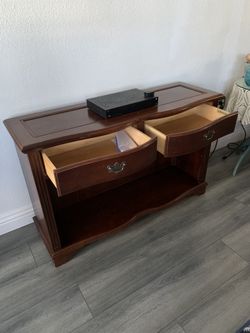 Wood Console By Riverside Funiture