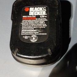 Black & Decker 12 Volt Battery