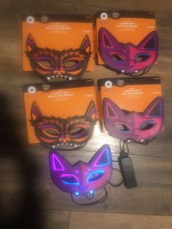 Light Up Mask Cat/wolf Variety