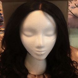 Glue Less , Black Wavy Wig
