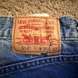 Men's Levi 514 Light Blue Jeans W36 L32