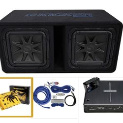 NEW POWERFUL BASS PACKAGE KICKER AUDIO INSTALLED 3000 Watts