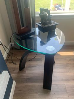 Glass top cocktail tables