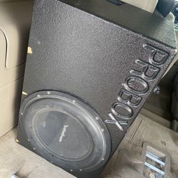 Rockford Fosgate 12 With Pro Box