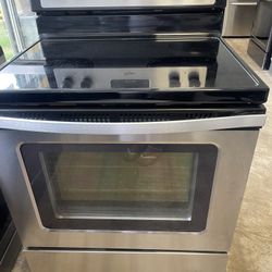 Whirlpool Glass Stove Stainless Steel