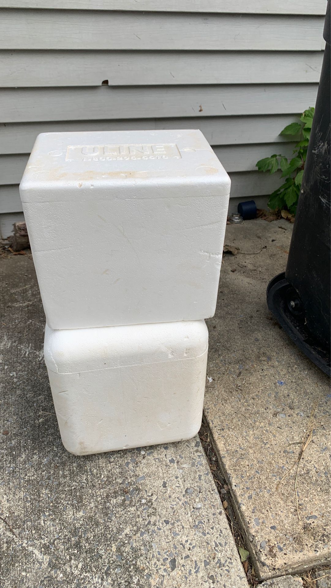 2 Styrofoam freezer boxes : Free