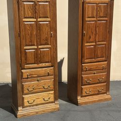 Antique pier cabinets - 2