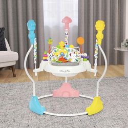 Dream On Me Zany 2-in-1 Baby Activity Center and Bouncer in Star Print Rotating