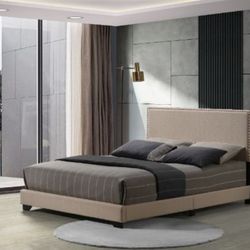 QUEEN BED FRAME MATTRES SOLD SEPARATELY NEW IN BOX ☎️ 1714586,2564 BOXSPRING REQUIRED