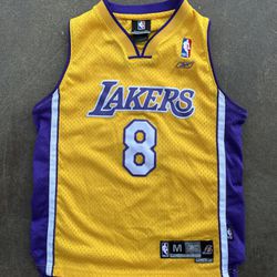 Reebok Kobe Bryant #8 Los Angeles Lakers Jersey Youth Medium Stitched Letters