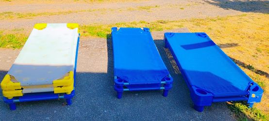 Daycare Toddler Sleep Cots, Umbrella Stroller, Minnie Chair & Baby Toy