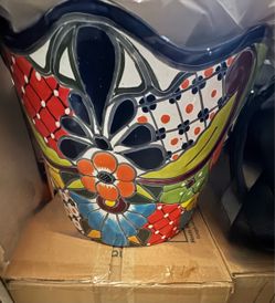 Talavera Ceramic Planter Pot