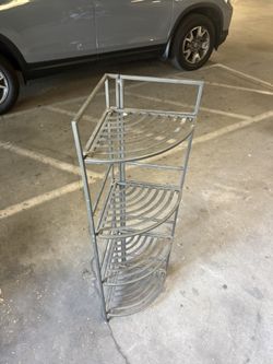 Folding Metal Plant Shelf