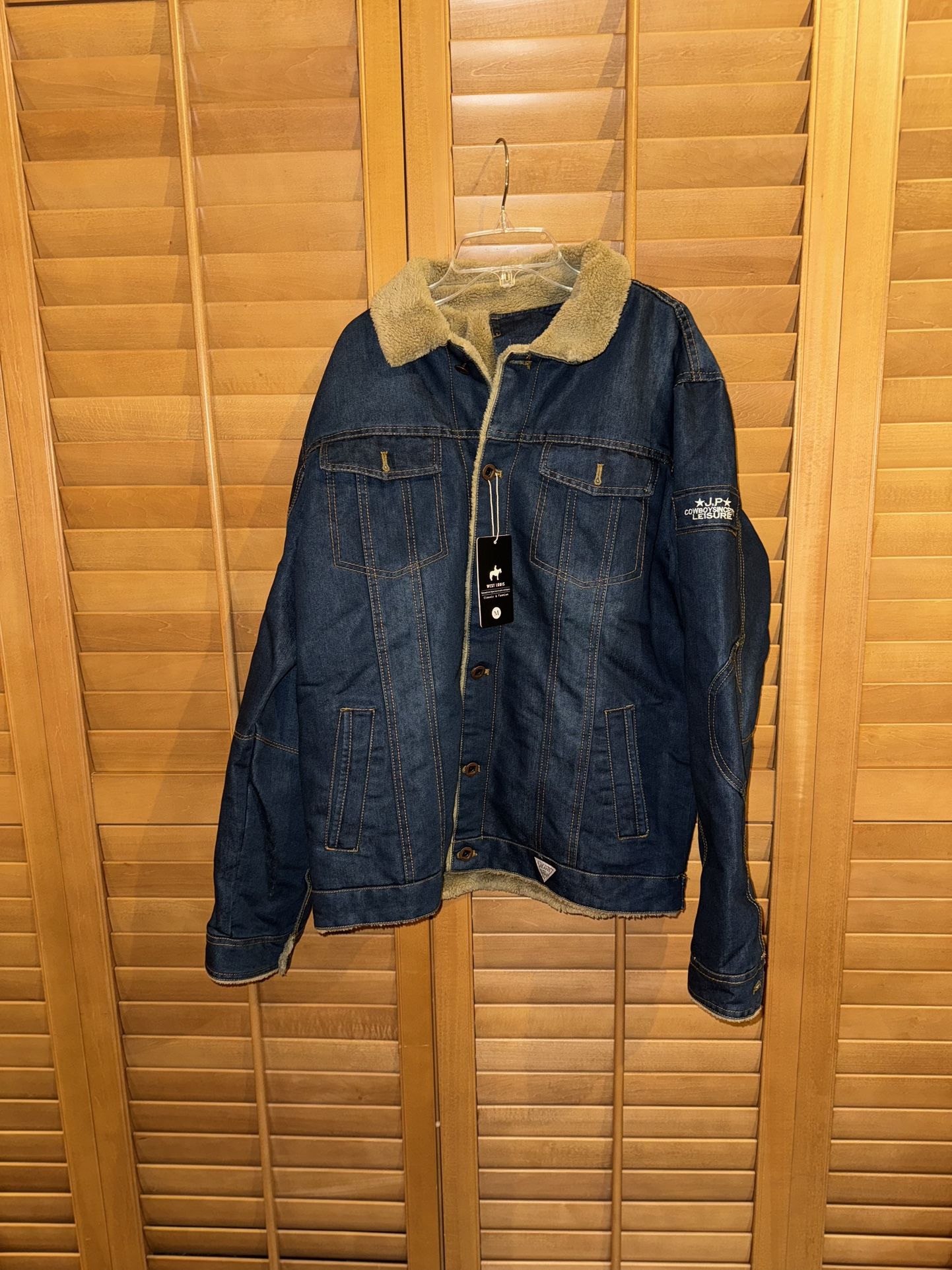 Mens West Louis Lined Denim Jacket