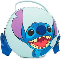 Disney Lilo and Stitch Stitch Smiling Face Vegan Leather Crossbody Bag