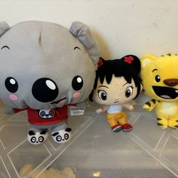 Ni Hau Kai Lan 3 PCs Lot Stuffed Animals 