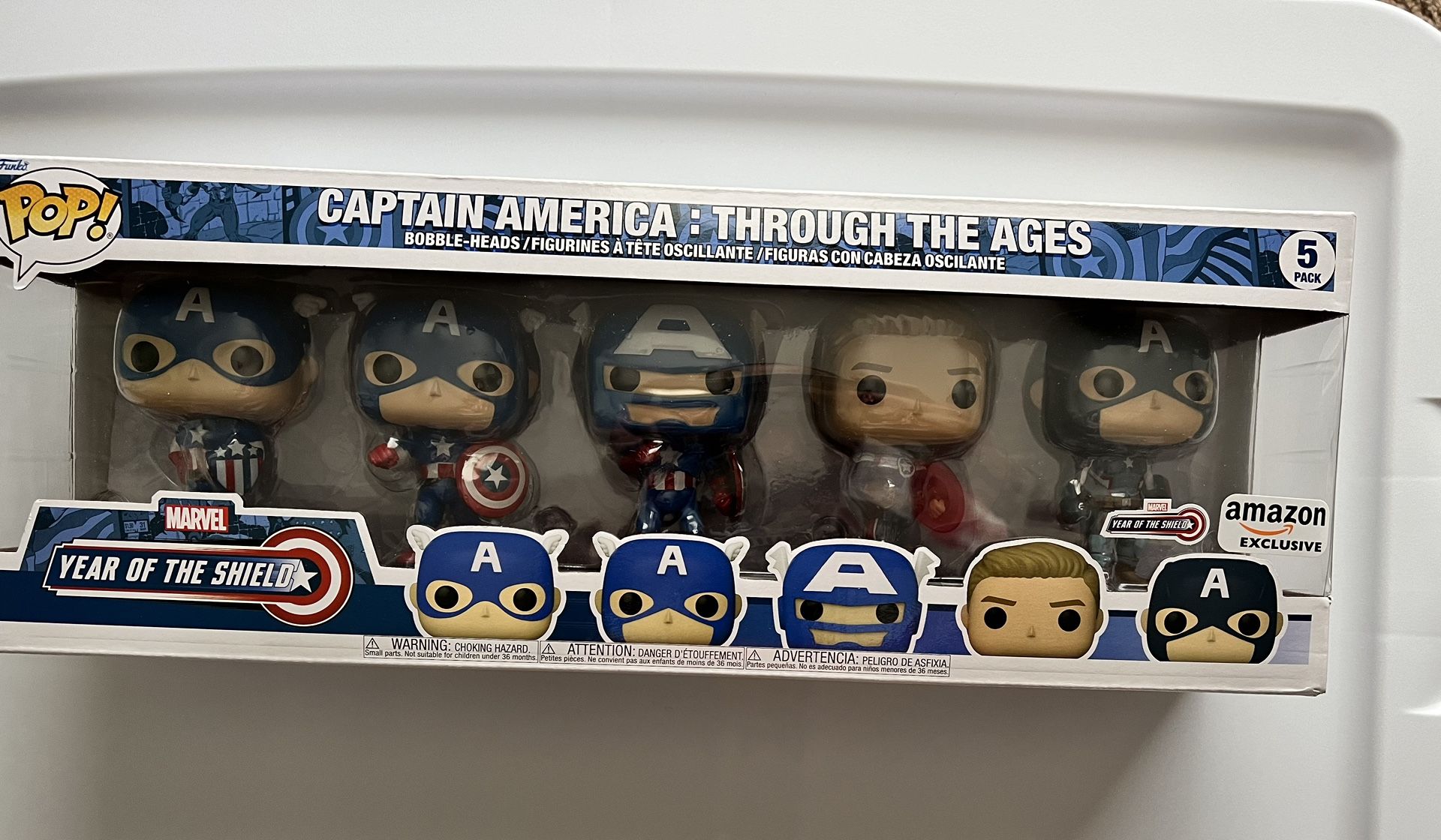 Captain America Through The Ages Funko POP! Amazon Exclusive