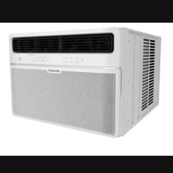 Toshiba 14,500 BTU 115-Volt Smart Wi-Fi Touch Control Window Air Conditioner with Remote for up to 700 sq. ft. in White