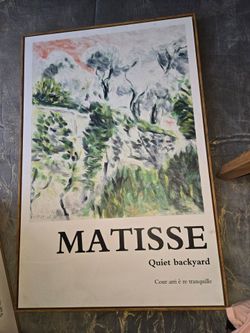 Matisse Quiet Backyard Framed Art Canvas
