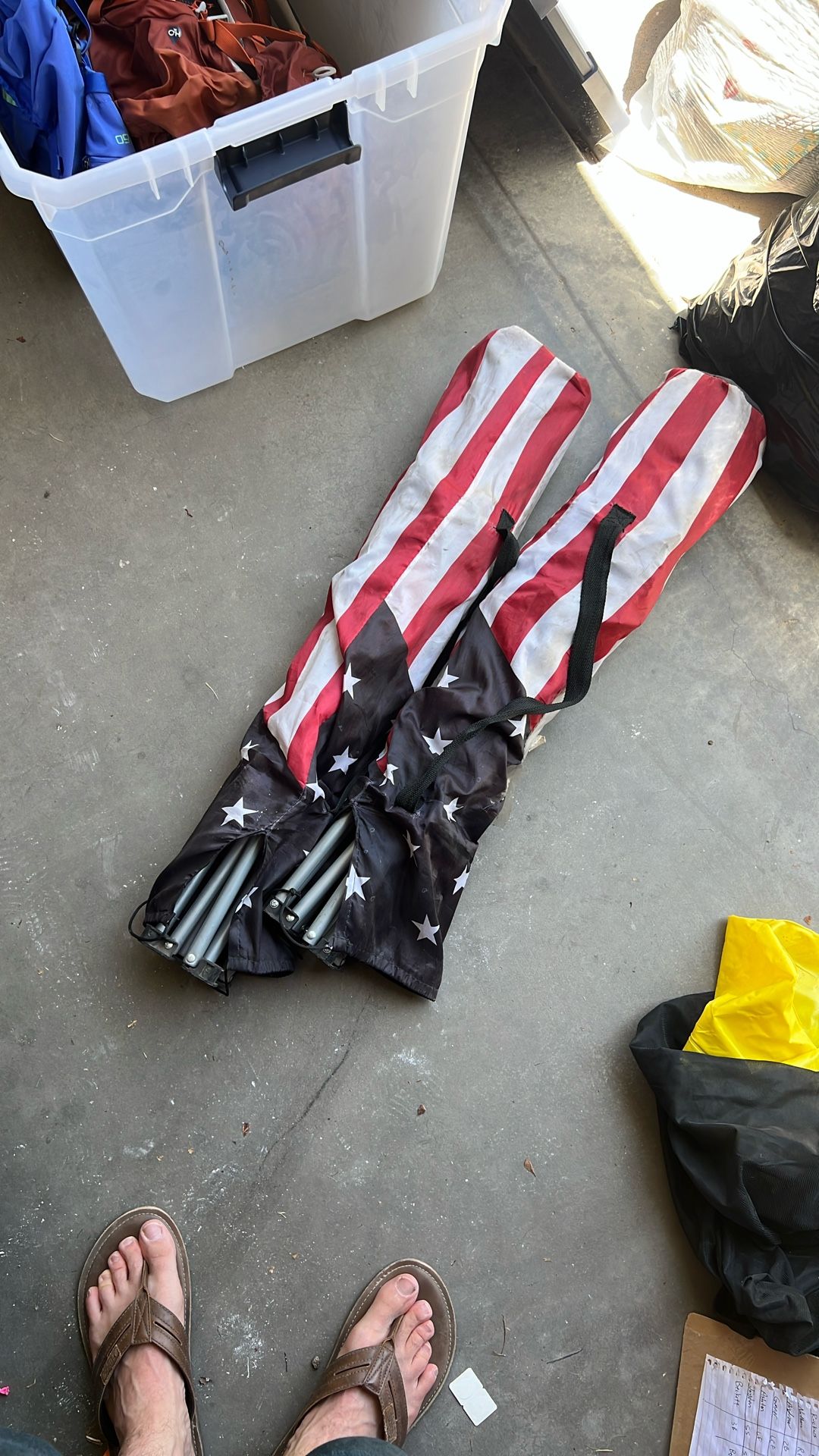 2 USA Folding Chairs.