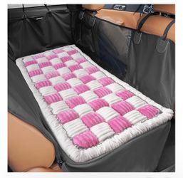 Thickened Dog Bed for Car Back Seat, Upgraded Bottom Non-Slip，Fits Hard Bottom car seat Cover for Dogs,