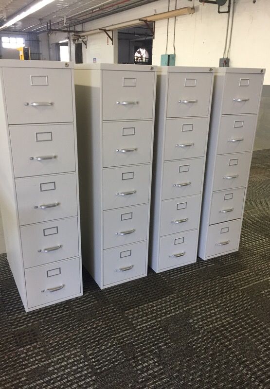 Letter size 5 draw steelcase files like new