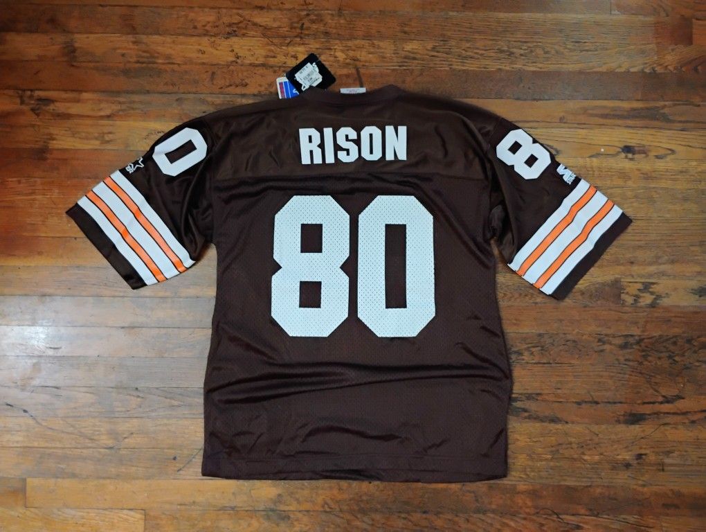 Throwback Cleveland Brown Andre Rison Starter Deadstock Size Large With Tags Vintage 