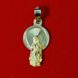 10kt Gold Guadalupe/Virgin Marie Pendant