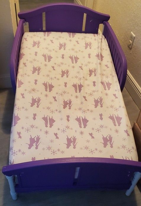 Like New Toddler Bed With Mattress. ( Only Used 2 Times ).