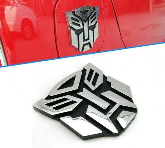 Transformers Decepticon Autobot Car Badge With Adhesive Back.  25 Each.  SHIPPING AVAILABLE 