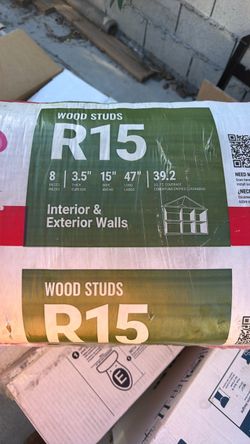 New Owens Corning R15 ThermaFiber Wool Insulation Barr