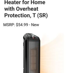 Lasko Oscillating Ceramic Space Heater for Home with Overheat Protection,