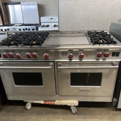 Wolf 60”Wide All Gas Range Stove With 24”Wide Griddle 