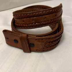 Leather Braid Belt