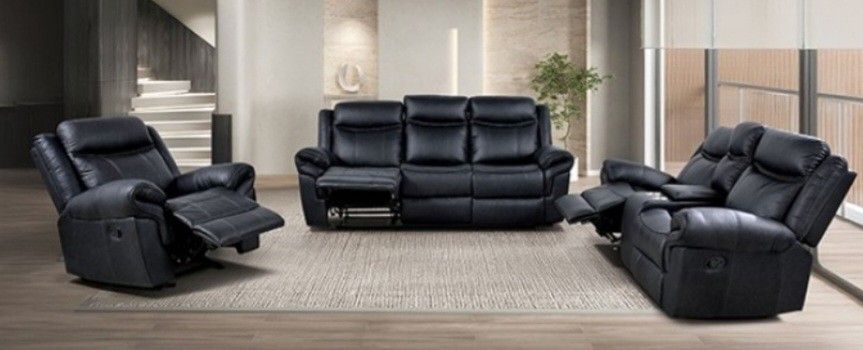Brand New Leather 3pc Reclining Sofa Set