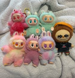 7 Labubu-Style Plush Dolls – Cute Collection – 7 Pieces