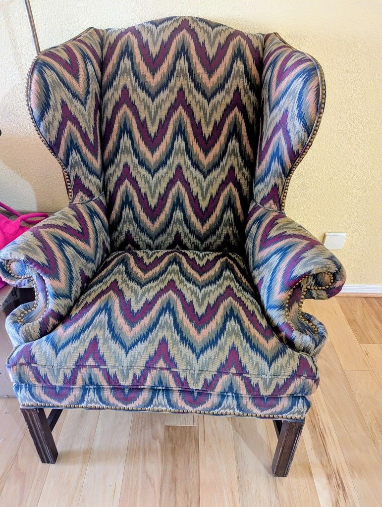 Wing Back Upholstered Chair
