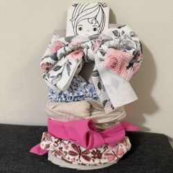 Baby Headbands - Floral, Pink, Blue