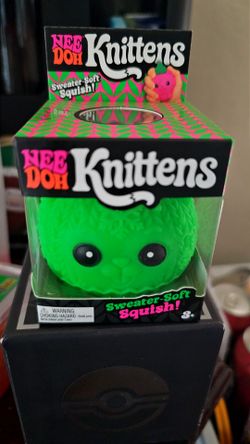 Nee Doh Knittens Squish Toy Green