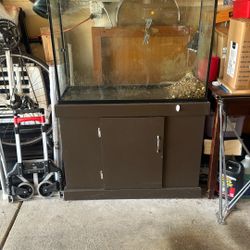 Fish Tank With Cabinet 12” X 25” X 36”