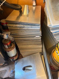 Galvanized roofing flashings