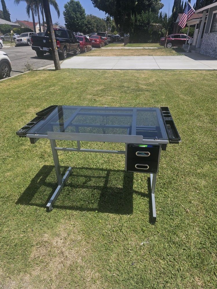 Glass Art Desk