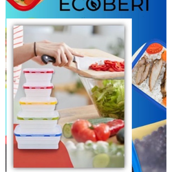 Ecoberi Collapsible Food Containers.  50% Off Amazon Price.  BPA-Free Silicone.
