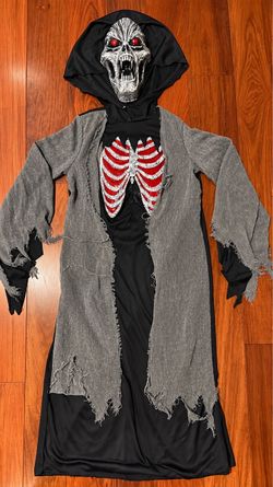 Skeleton Grim Reaper Halloween Costume with Mask